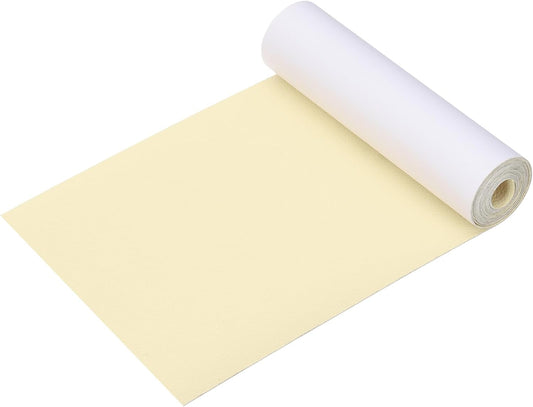 PATIKIL Leather Patches Tape for Furniture, 6.3 x 61 Inch Self Adhesive Vinyl Leather Repair Kit Cover Sheet for Couch, Sofa, Car Seats, Office Chair, Rice Yellow