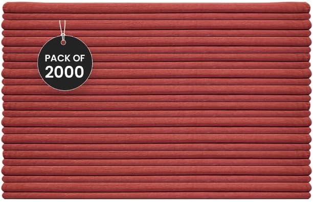 Shop Towels (Red, 2000-Pack) - Bulk Cleaning Towel in a Bag, Mechanic Cotton Wipes for Car Maintenance, Auto Mechanics & Garage, Wipe Grease & Oil, Machine Wash & Reusable