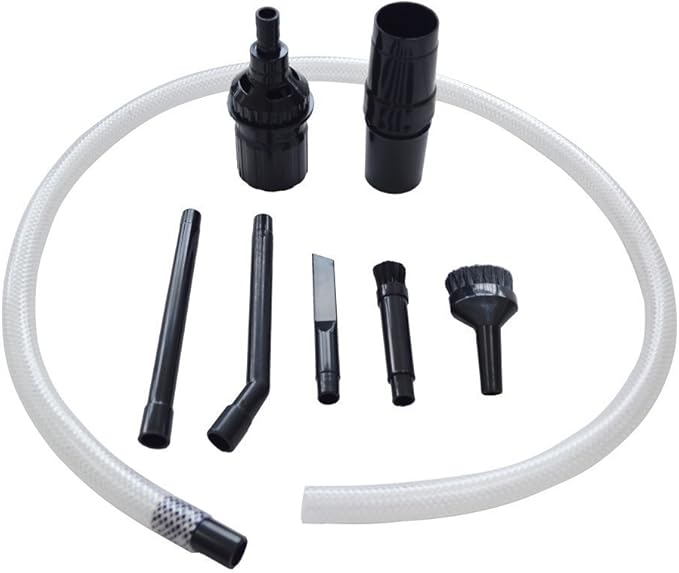 EZ SPARES 7PCS Micro Vacuum Attachment,7 Piece Universal Vacuum Cleaner Attachment, Mini Micro Kit Keyboard Crevice Cleaning Tool Brush Kit