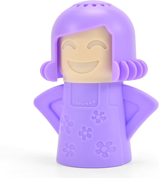 Microwave Cleaner, Angry Mama Microwave Steam Cleaner Upgrade, With Vinegar and Water That Cleans in Minutes, Kitchen Gadget Effective Cleaning, Elegant Smile Mama Cleaner