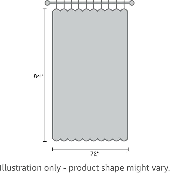 Barossa Design Extra Long Shower Curtain Liner with 6 Magnets - 72" x 84" XL, Waterproof PEVA Shower Liner for Bathroom, PVC Free, Metal Grommets - Frost, 72x84