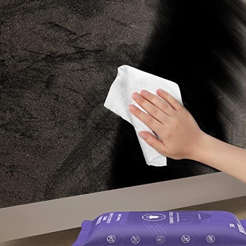 Screen Cleaner Wipes: Electronic Wipes for Screens - Computer Screen Wipes for Lens, Phone, Tv Screen and Monitor Cleaning - Tech Wipes & Microfiber Cloth (Soft Wipes, 180 Count)