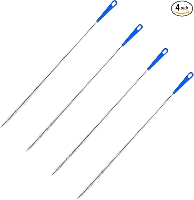 17 Inch Sink Drain Overflow Cleaning Brush Household Sewer Hair Catcher Bendable Long Pipe Cleaners Flexible Clog Remover Tool for Toilet Kitchen Shower Bathroom Tub Sewer