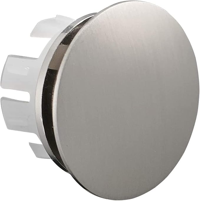 Bathroom Sink Overflow Cover Basin Trim Brass Insert in Hole Round Caps Brushed Nickel Vanity Ceramic Vessel Kitchen Replacement Dual Layer Insert