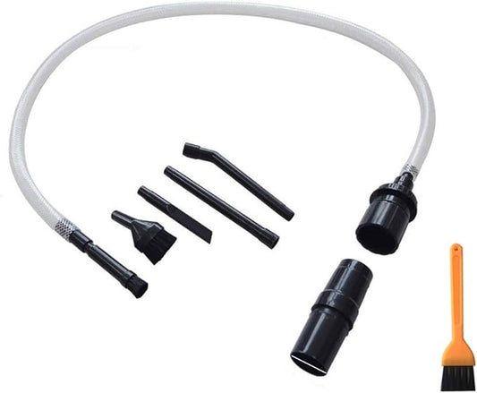 EZ SPARES 7PCS Micro Vacuum Attachment,7 Piece Universal Vacuum Cleaner Attachment, Mini Micro Kit Keyboard Crevice Cleaning Tool Brush Kit