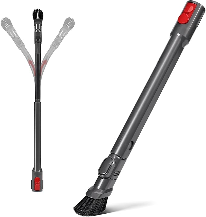 Extendable Flexi Crevice Tool Vacuum Attachments, 971433-01 Quick Release Slim Nozzle Attachment Compatible with Dyson V15 V12 V11 V10 V9 V8 V7 Gen5 G5 Vacuum Cleaner