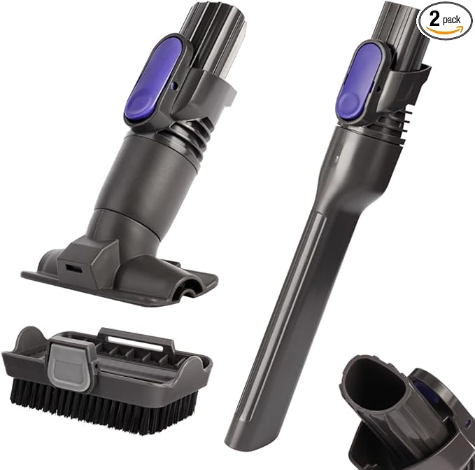 Vacuum Crevice Tool Brush Replacement Parts Compatible with Shark Pet Cordless Stick IX141 IZ162H IZ163H IZ362H IZ562H IZ140 IZ142 UZ145 Removable two-in-one Tool Brush Attachments for D-Shaped Vacuum