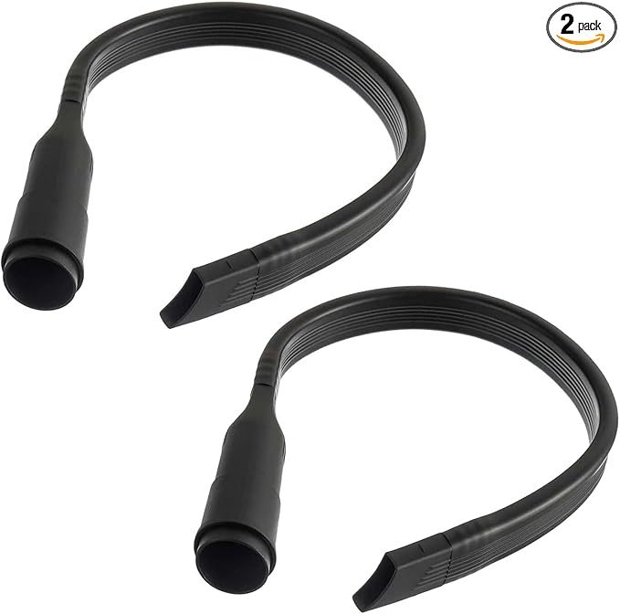 25-Inch Universal Flexible Vacuum Crevice Tool With Brush - Fits All 1-1/4" (32mm) & 1-3/8" (35mm) Inner Diameter Vacuum Hoses（2-pack ）