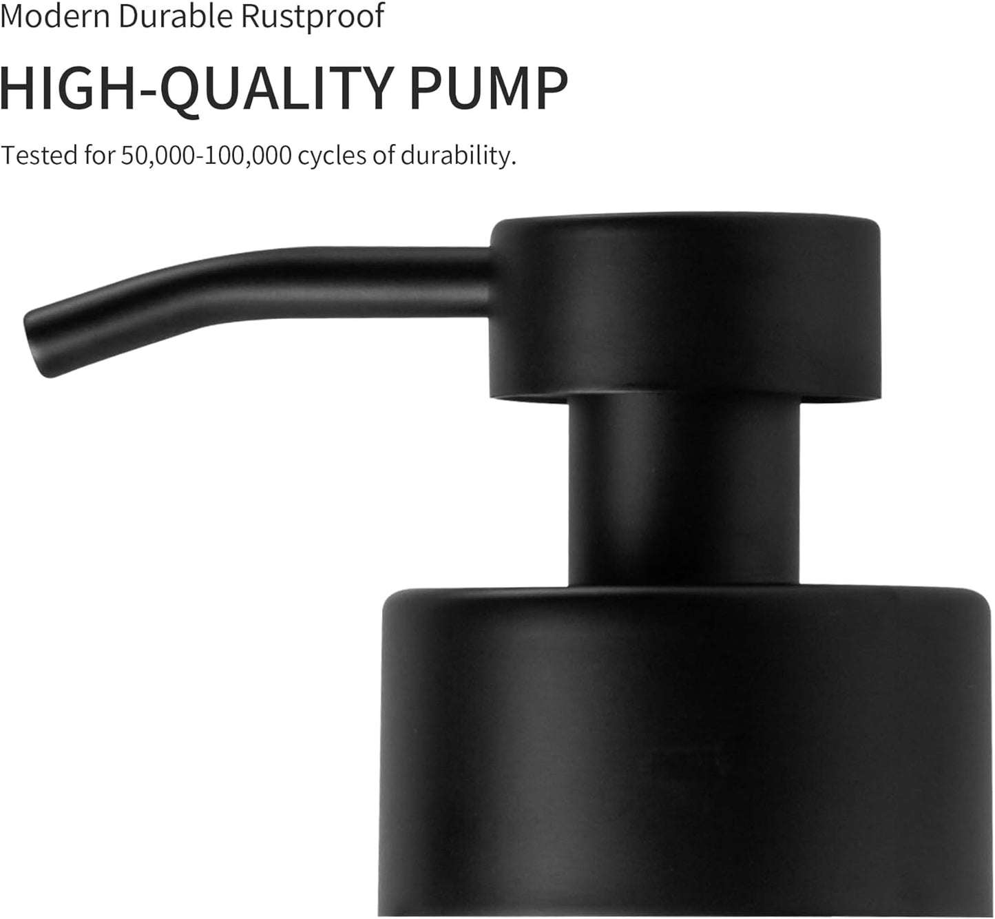 Enra Dish Soap Dispenser with Window,12oz Gary Kitchen Soap Dispenser with Stainless Steel Hand Pump,Glass Liquid Soap Dispenser Modern Lotion Bottle for Bathroom Kitchen(Dark Gray/Liquid Type)