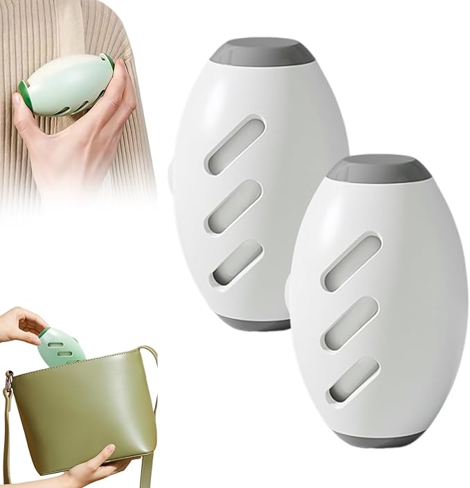 Reusable Silicone Lint Roller, 2026 Portable Lint Remover, Washable Sticky Roller Powerful Adhesion for Pet Hair and Dust Removal, Lint Roller for Home Travel Clothes Bed Sofa (White，2pcs)