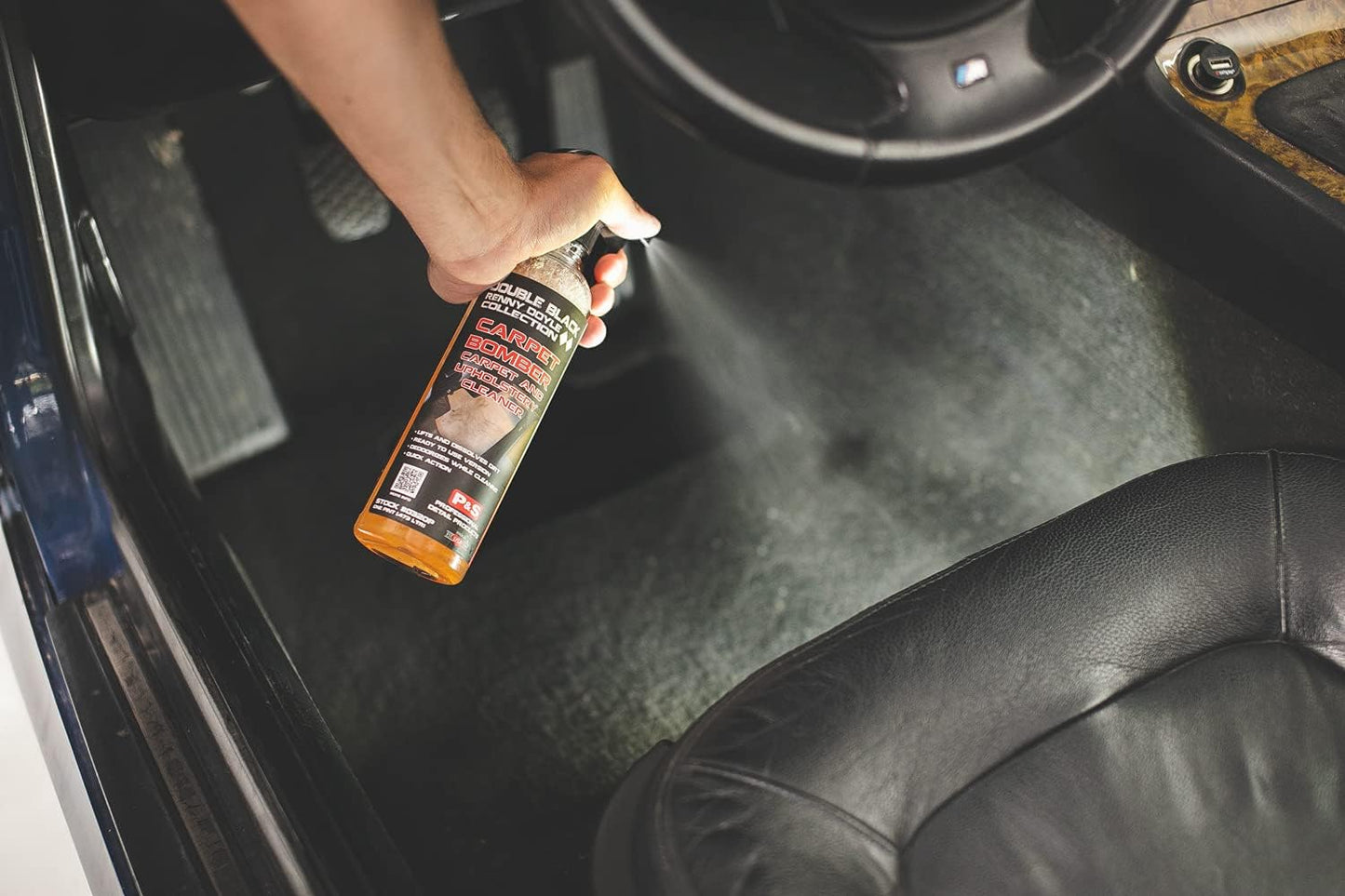 P & S PROFESSIONAL DETAIL PRODUCTS Carpet Bomber – Professional Upholstery Cleaner, Citrus-Based Formula, Removes Grease, Dirt & Odors, Highly Dilutable, Safe for Engines & Wheel Wells - 1 Gallon