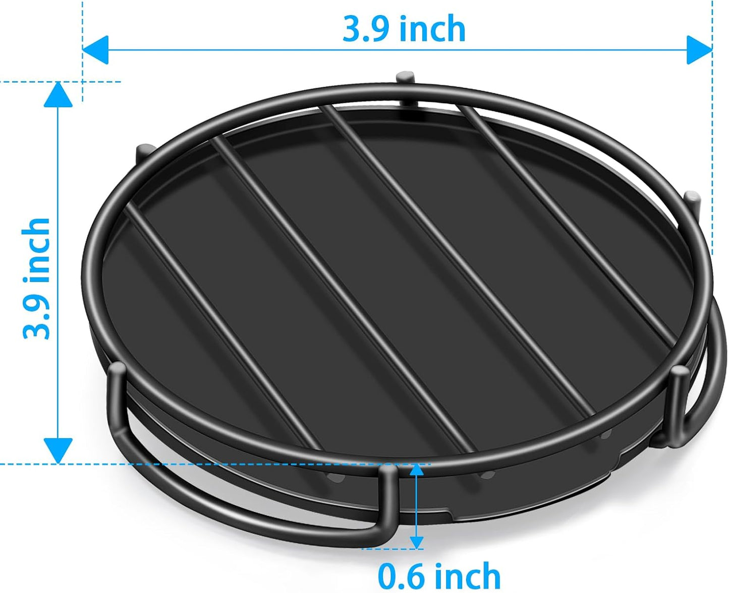 Stainless Steel Smiley Face Dish Sponge Holder, Black Sink Caddy for Kitchen Countertop, Soap Bar Dishes with Drainage, Self Draining Soap Dish Saver Shampoo Holder Tray Caddy for Scrubber