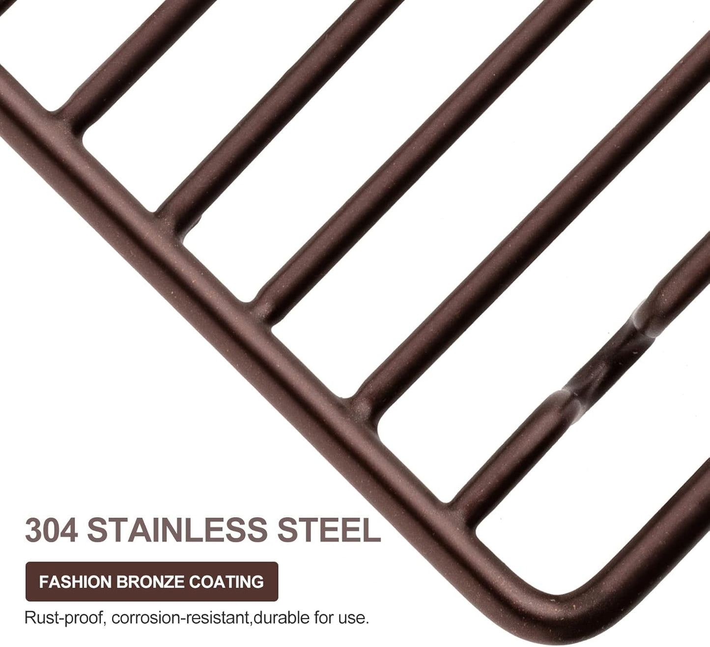 Bar Soap Dish Holder for Shower Bathroom Stainless Steel Rust Proof Self Draining, Bronze-2 Pack