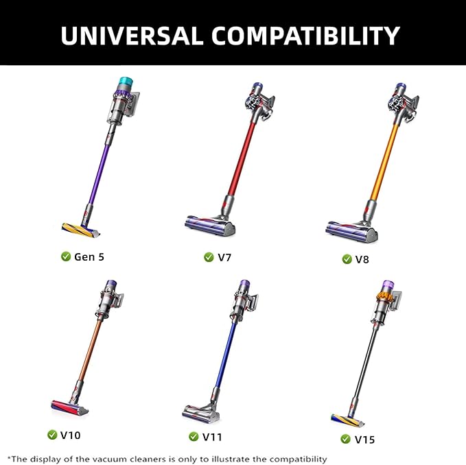 Crevice Tool for Dyson V7 V8 V10 V11 V12 V15 V15s Gen 5 Vacuum Cleaner Attachment Replacement