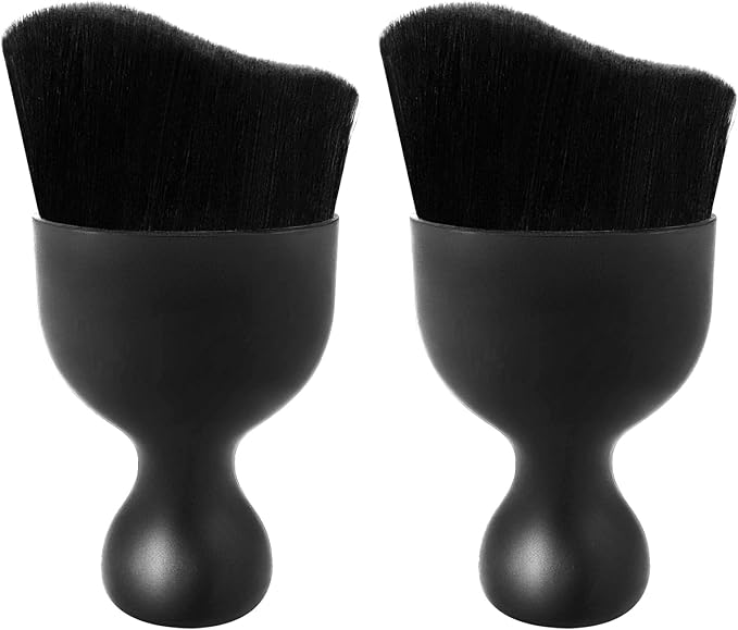 Car Interior Cleaning Brush Car Duster Interior with Ultra Soft Bristles Auto Detailing Brushes Dusting Car Accessories for Dashboard, AC Vents, Leather, Scratch-Free (2Pack_Black)