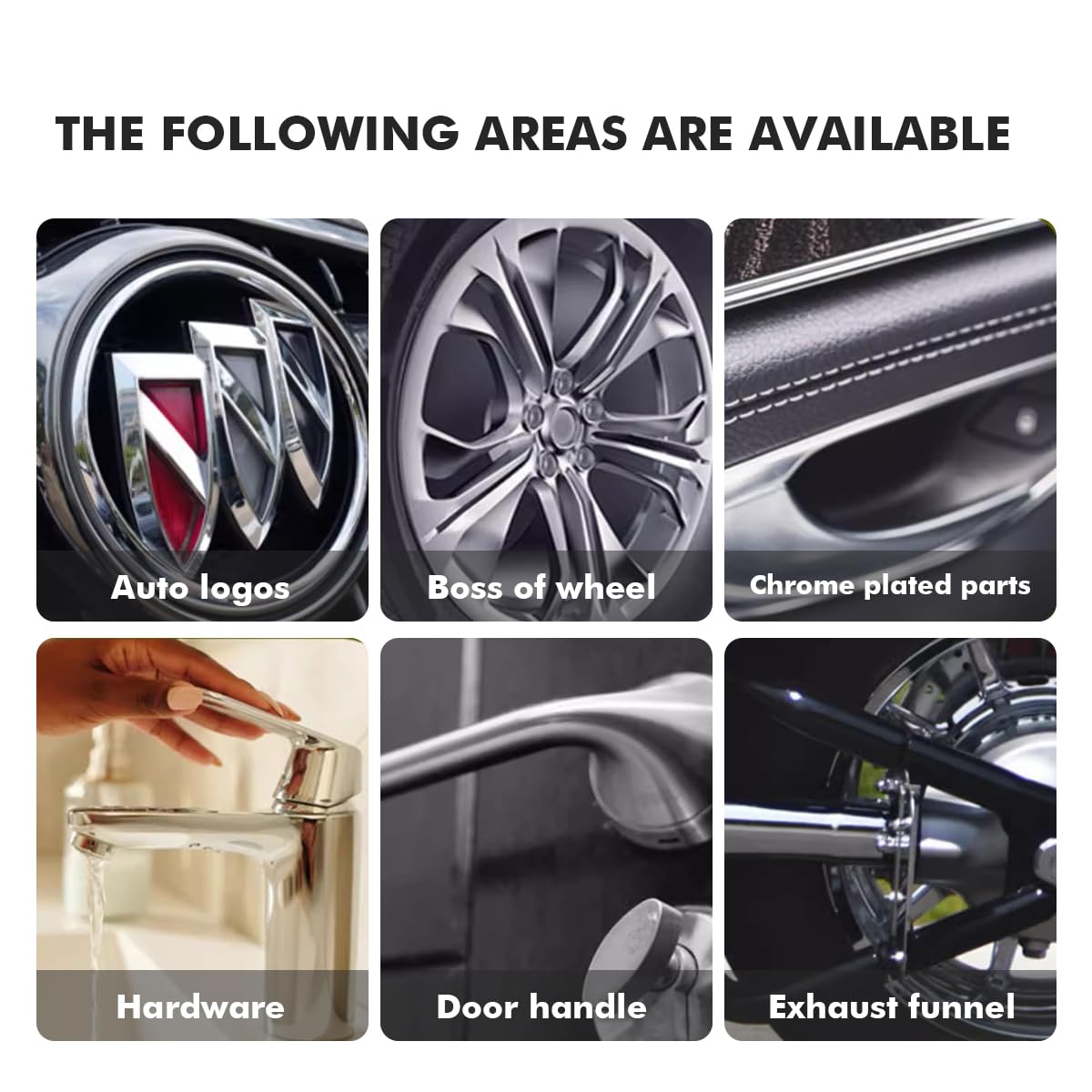 Metal Polish Restorer and Protectant, Chrome Cleaner and Polish for Cars, Removes Oxidation and Discoloration from Metal, Aluminum, Stainless Steel, Brass, Chrome and More - 7Oz