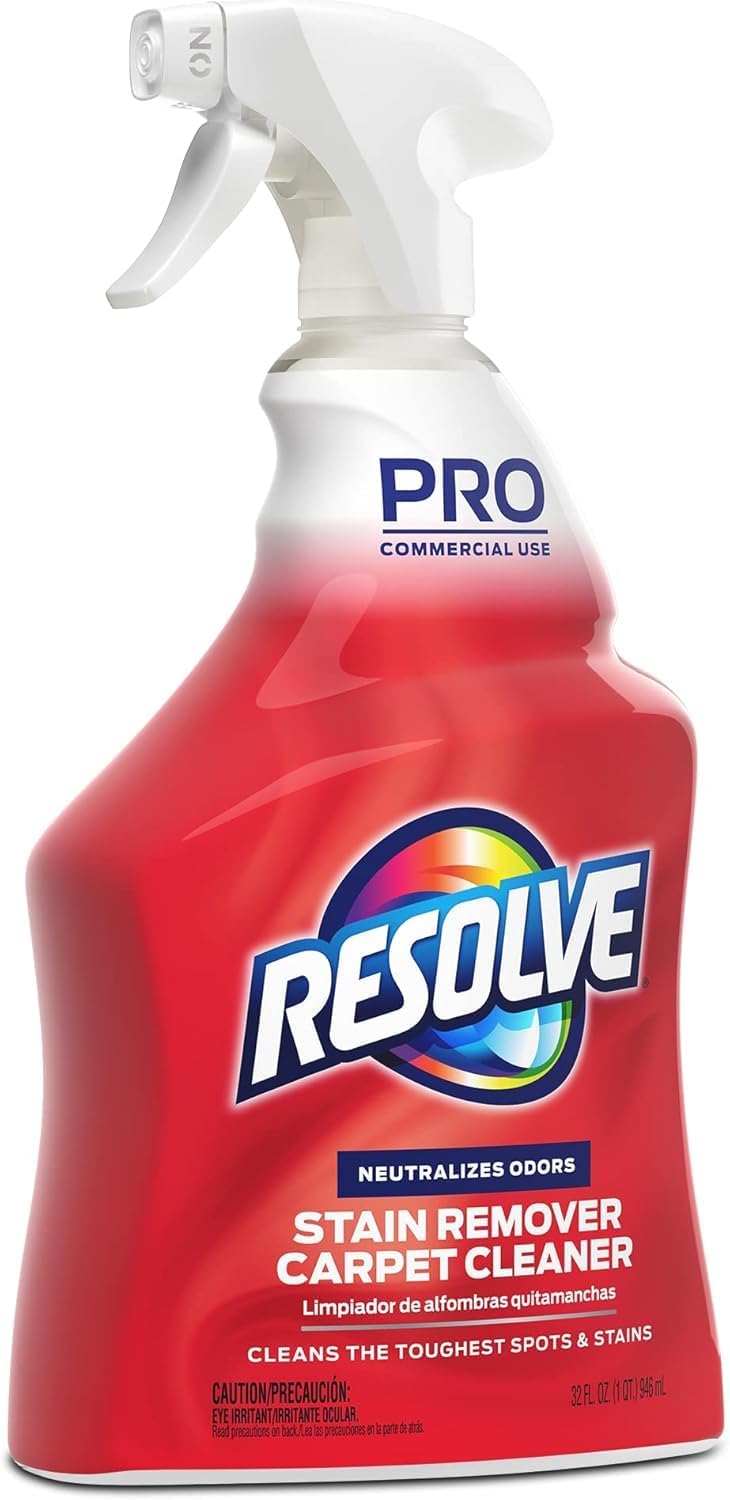 Resolve Professional Strength Spot and Stain Carpet Cleaner, Carpet Cleaner, Carpet Cleaner Solution, 32 Fl Oz (Pack of 1)