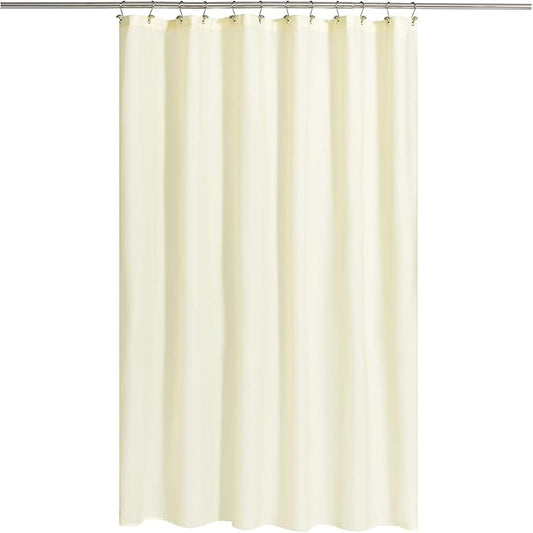 N&Y HOME Fabric Shower Curtain or Liner with Magnets - Cream Shower Curtain for Bathroom with Hotel Quality, Machine Washable - Sand, 72x72