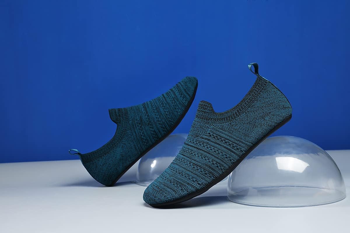 QZKDM Lightweight Slip on Grip Indoor House Slippers Barefoot Non Slip Home Exercise Yoga Shoes for Men Women