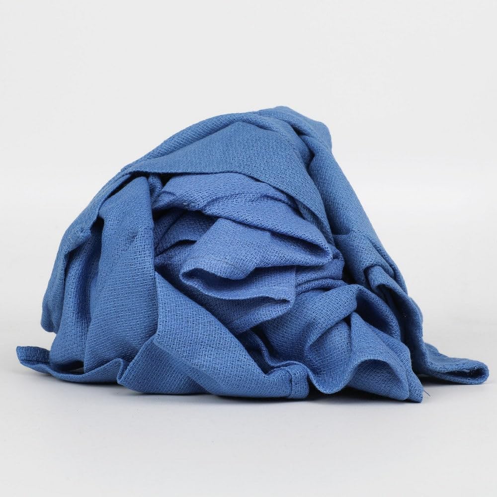 PRO SOURCE 25 Lb Box Virgin Surgical Lint-Free Blue Cotton Huck Towels: 16" x 25"