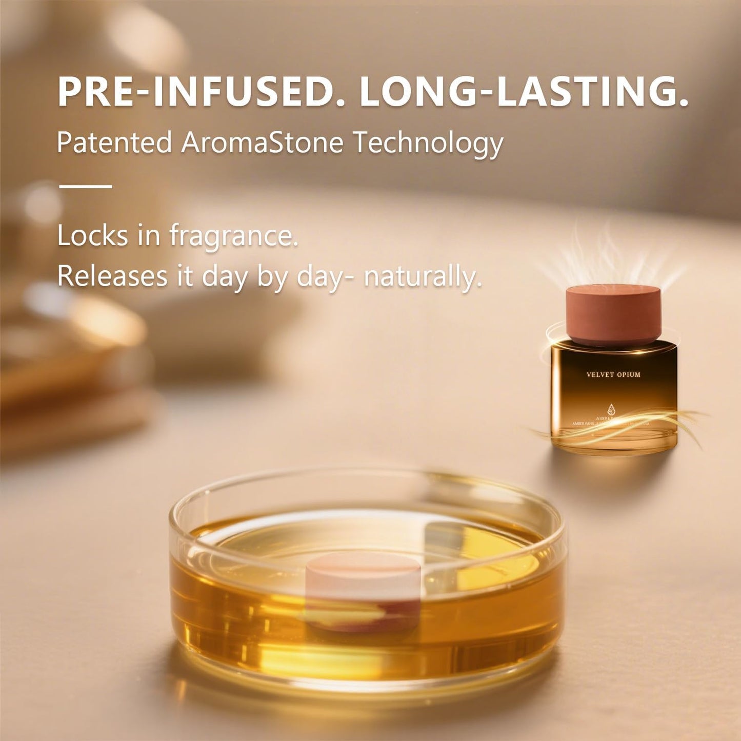 Car Air Freshener Cup 50ml Car Air Fresheners Diffuser - WC30 Fragrance Oil Air Diffuser,180+ Days Long Lasting Fragrance, 1.7 FL OZ/50ML