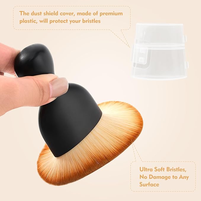 Car Interior Cleaning Brush Car Duster Interior with Ultra Soft Bristles Auto Detailing Brushes Dusting Car Accessories for Dashboard, AC Vents, Leather, Scratch-Free (2Pack)