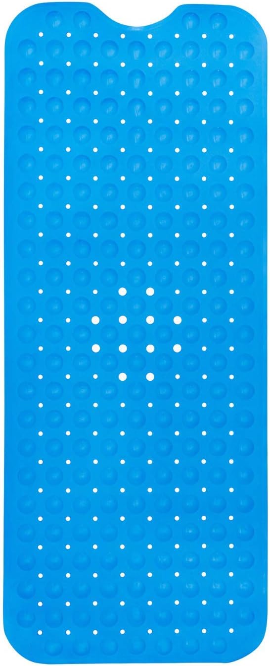 ENKOSI Bath Mat - Large Non Slip Bathtub & Shower Mat - Extra Long 40 x 16 Inch Bathroom Mats for Tub Nonslip Anti Slip Bathmats (40x16 Sky Blue 1-Pack)