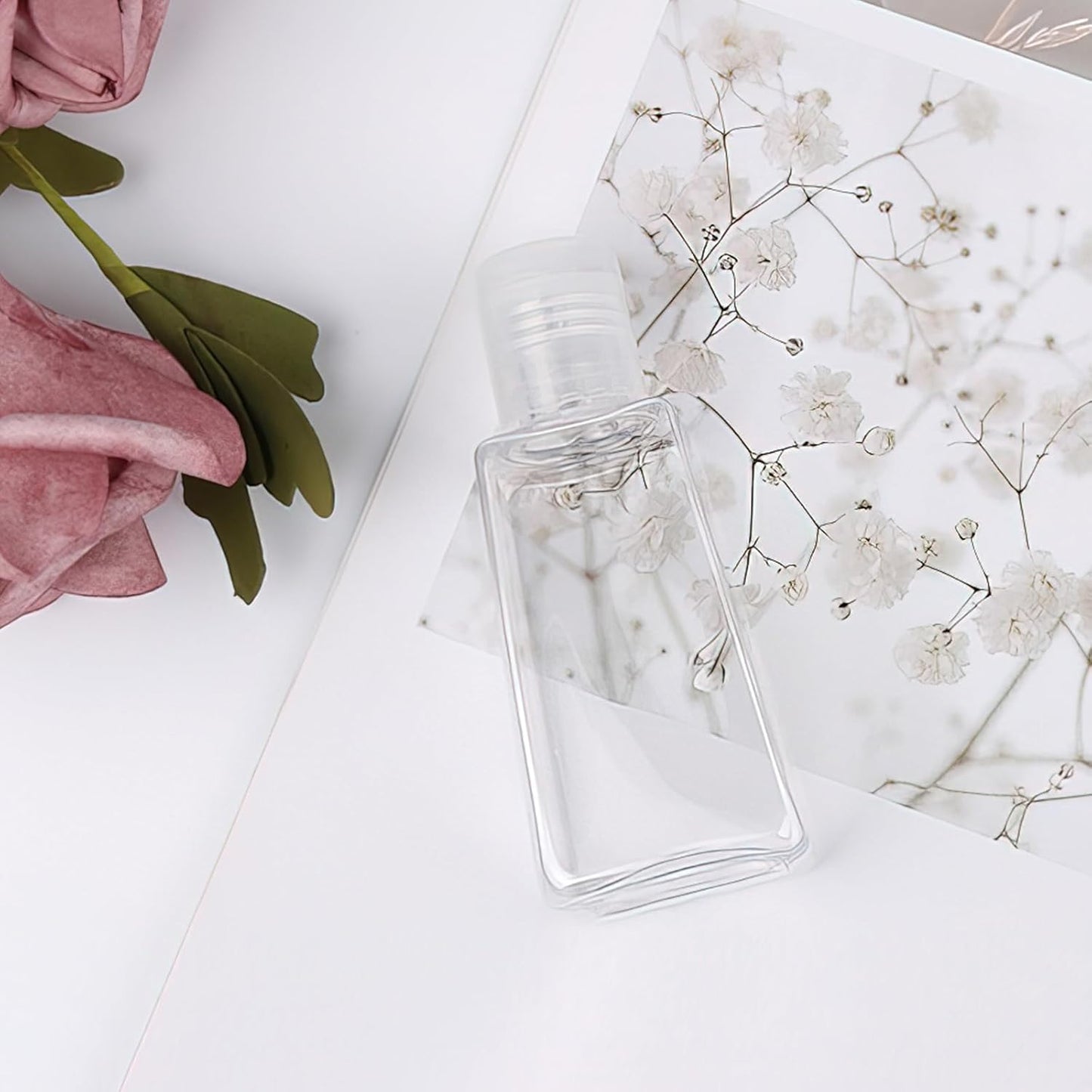 INNOLIFE 12 Pack 1oz Flip Cap Squeeze Bottles, Clear Plastic Travel Bottle, 30ml Refillable Empty Bottles BPA Free Container for Liquid, Lotions, and Toiletries