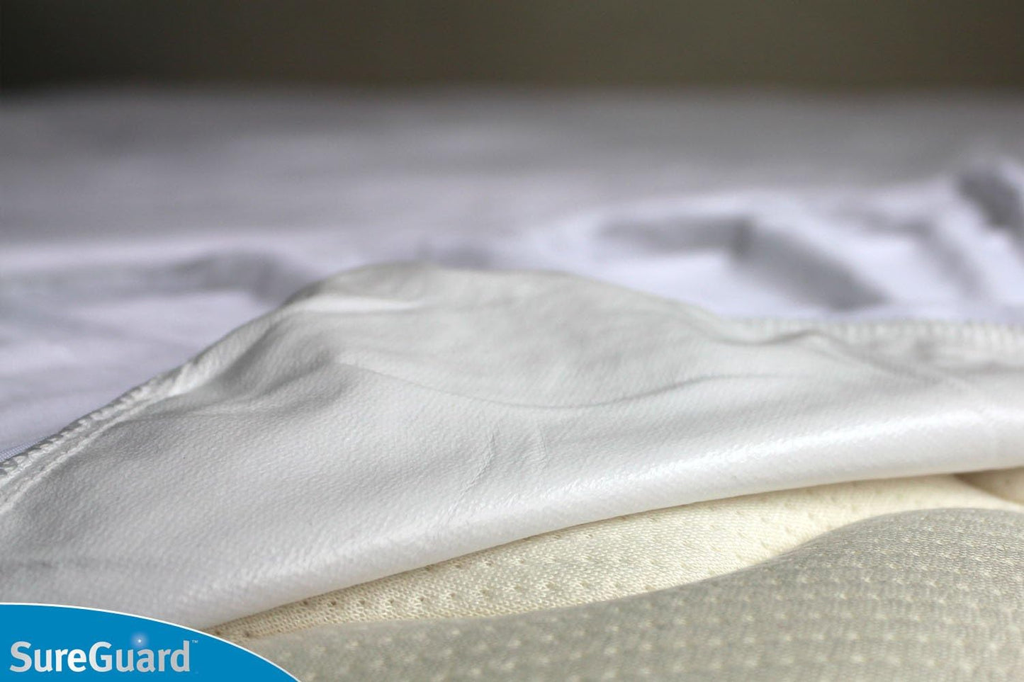 SureGuard Twin Extra Long (XL) Mattress Protector - 100% Waterproof, Hypoallergenic - Premium Fitted Cotton Terry Cover White