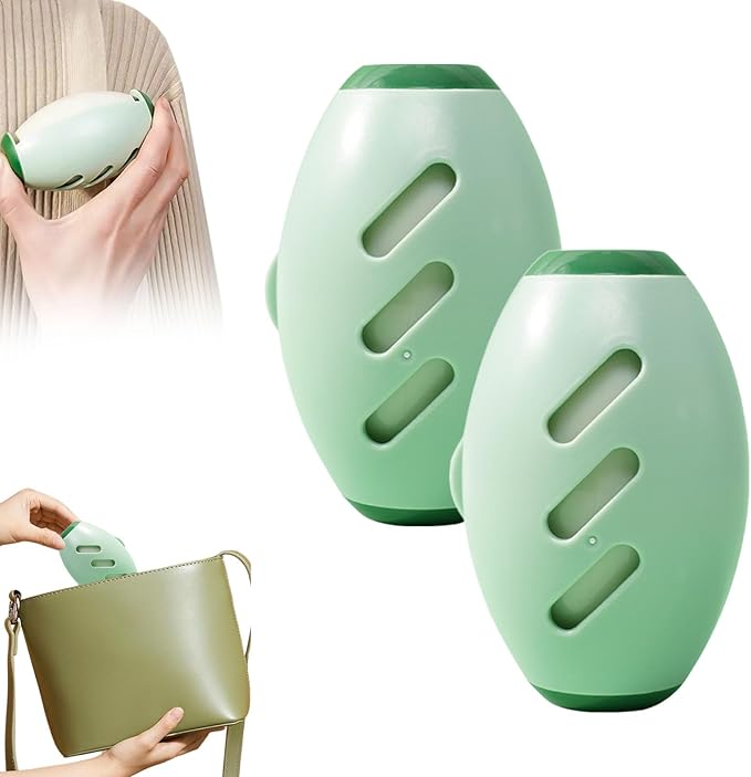 Reusable Silicone Lint Roller, 2026 Portable Lint Remover, Washable Sticky Roller Powerful Adhesion for Pet Hair and Dust Removal, Lint Roller for Home Travel Clothes Bed Sofa (Green，2pcs)