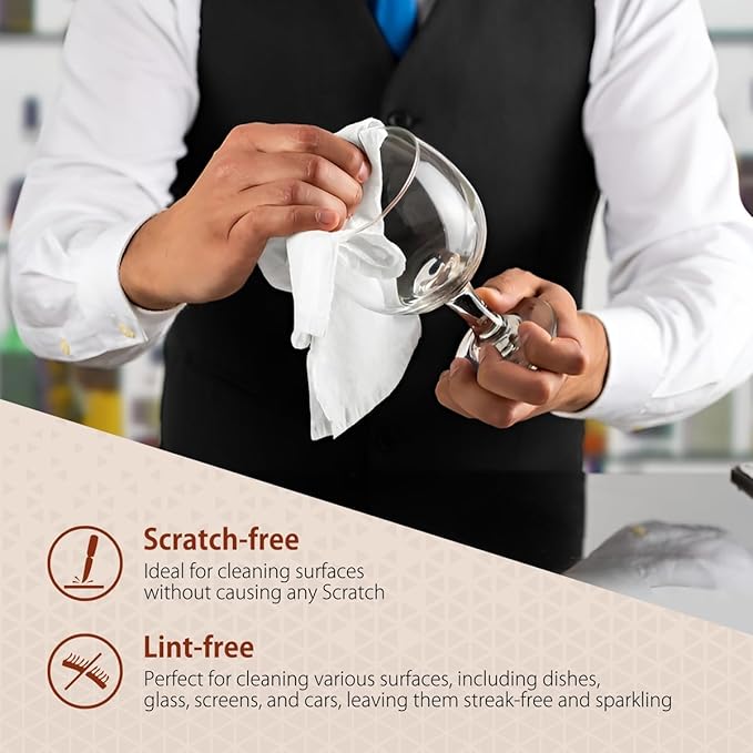 H4N Microfiber Cleaning Cloth Roll, 85 Pack Micro Fiber Wash Cloths for Car, Tear Away Towels, Ultra Absorbent Dish Rags, Non-Abrasive, Reusable and Washable Household Supplies, 11.81" x 11.81", White