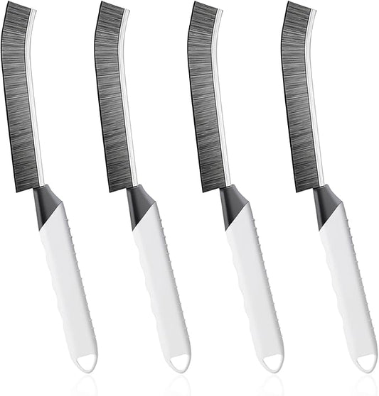 Cleaning Brush Grout Scrub Brush,Home Kitchen Bathroom Window Gap Cleaning Tools,4 pcs Hard Bristle Scrubbing Brush,Kitchen Bathroom Tile Toilet Home Essentials Cleaner Household Use