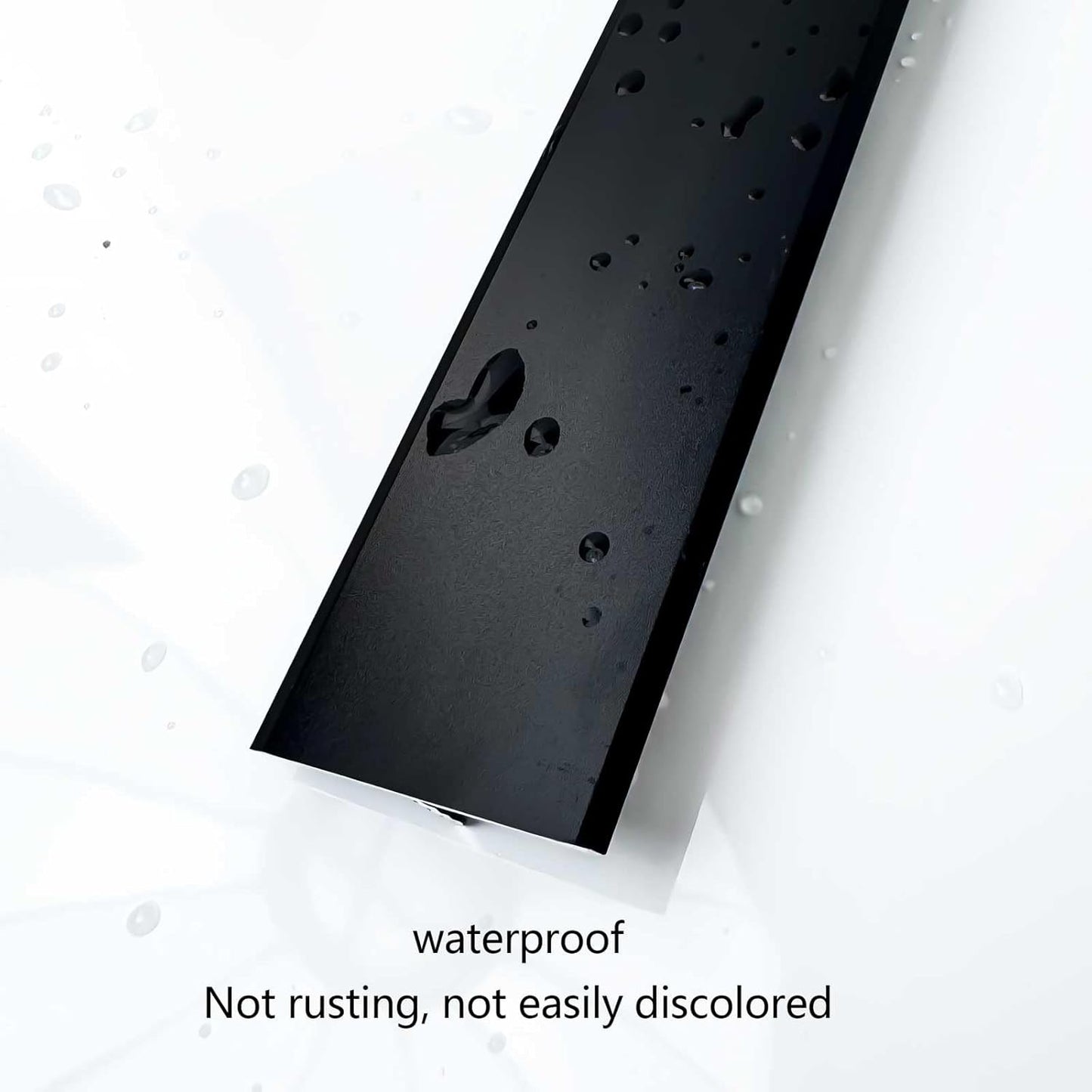 10Pcs Aluminum T Molding Floor Transition Strip, 48In Aluminum T Molding Trim, Floor Strip Floor Flat Divider Strip for Joining Floor Gaps, Threshold, Floor Tiles (Black, 4ft x 0.78in 10Pcs)