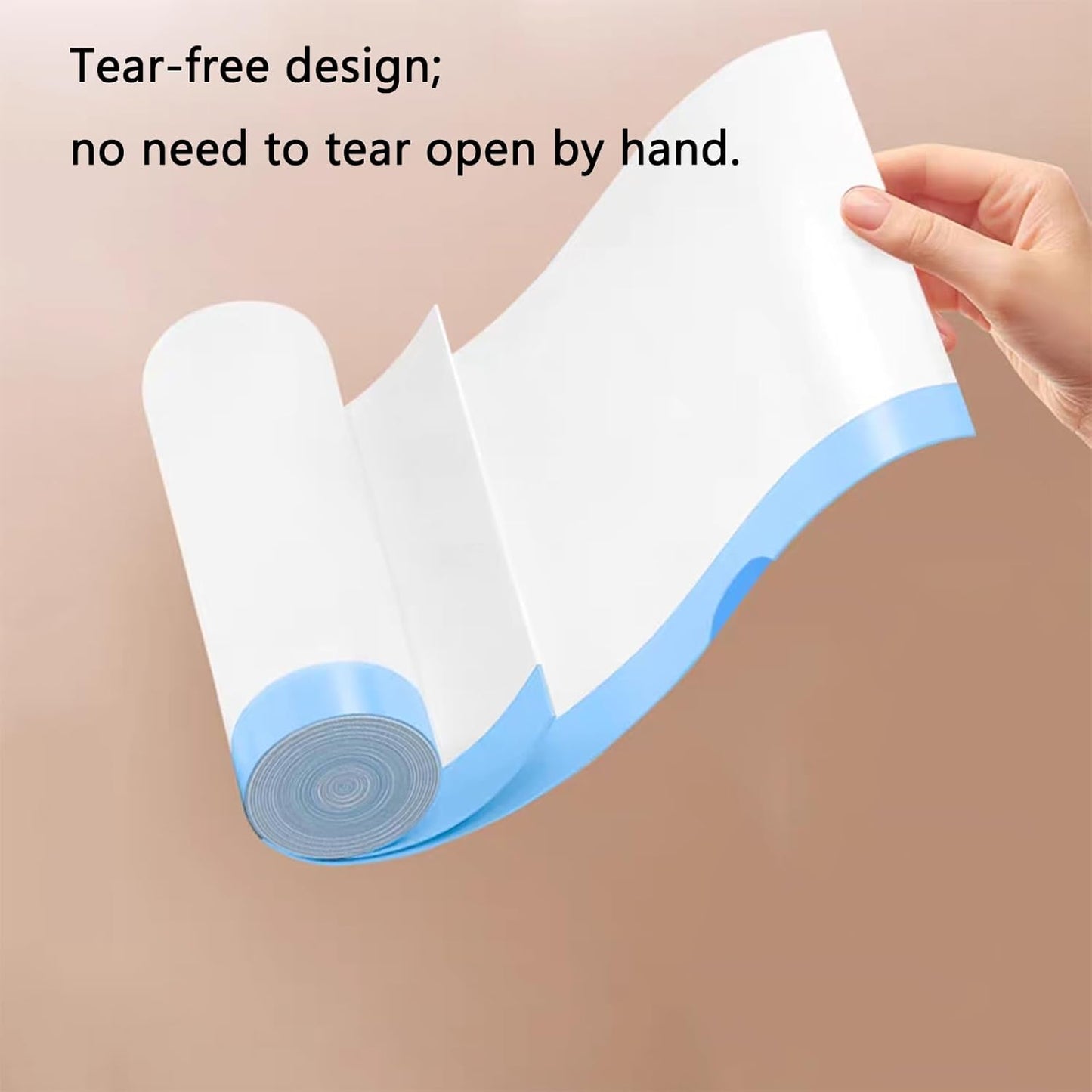 15 Gallon white drawstring trash bags, No tear open large floral scent garbage bag,Ultra thickened plastic for tall kitchen,Office,Living room Commercial Use 26x30 inches