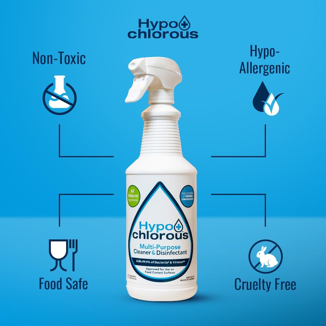 Hypochlorous Acid Spray For Home 1 Gallon - Cleaner & Disinfectant – Safe for Kids & Pets – Multi-Purpose Hypochlorous Acid Cleaner – Eco-Friendly HOCl Spray