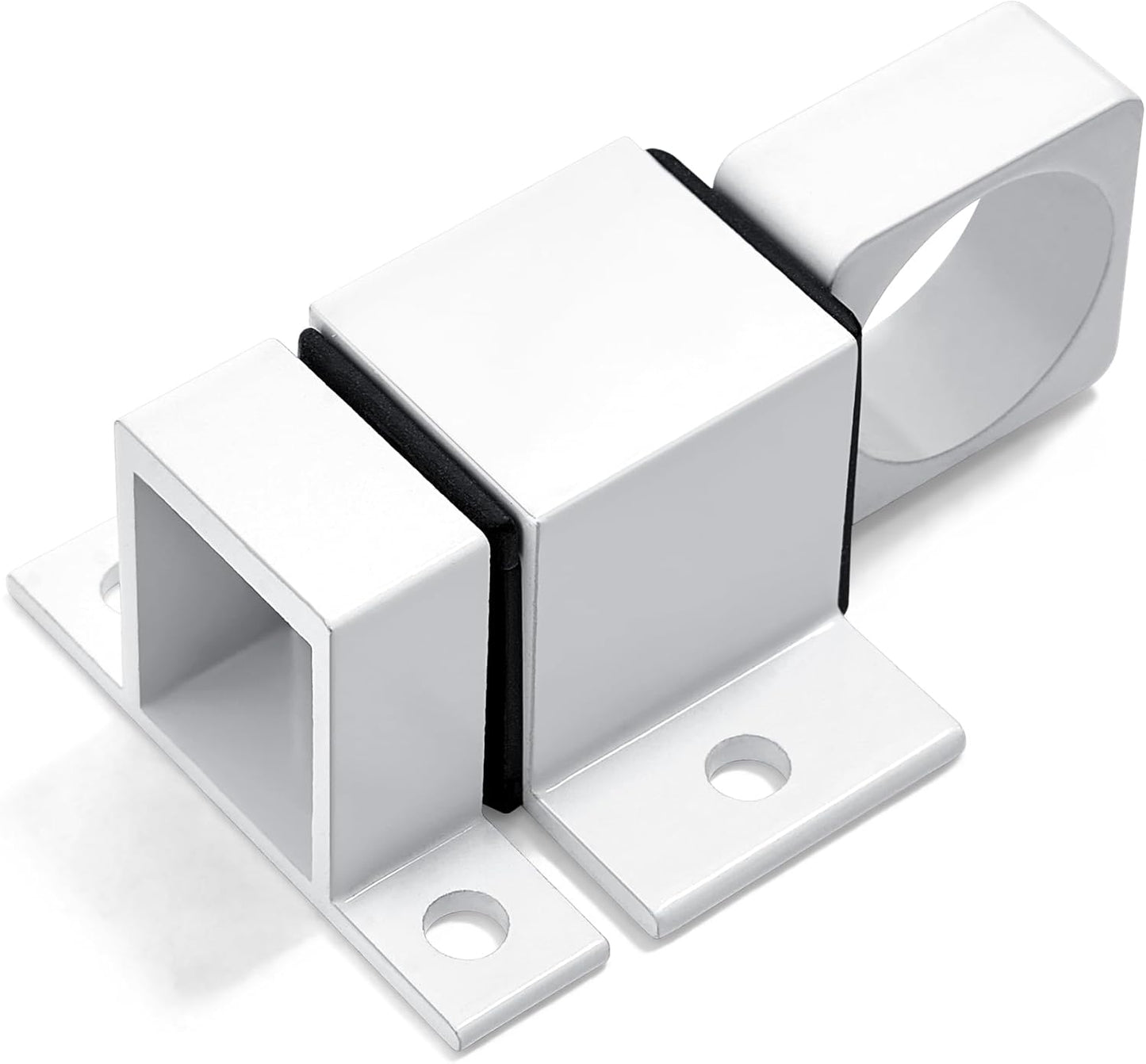 2 Packs Spring Door Lock, White Self-Closing Gate Latch with Aluminum Alloy, Security Latch for Windows, Cabinets & Gates