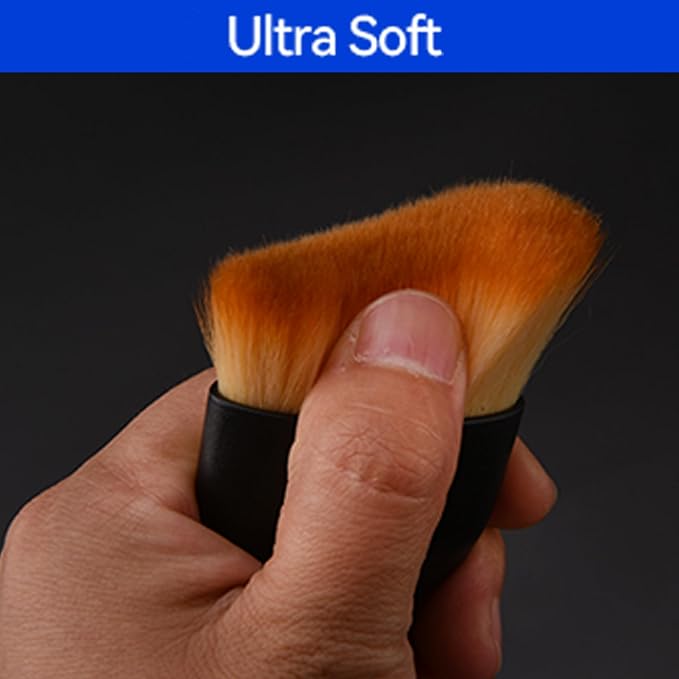 Car Detailing Brush, Ultra Soft Car Interior Cleaning Brush, Auto Detail Brush for Dashboard, AC Vents, Leather, Scratch-Free (3Pack)