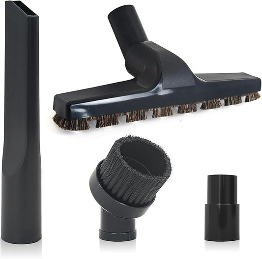 EZ SPARES 4PCS Universal Replacement 32mm&35mm Vacuum Cleaner Accessories Horsehair Brush Adapter Crevices Tool Kit