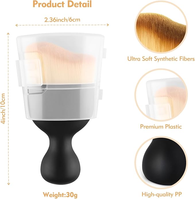 Car Interior Cleaning Brush Car Duster Interior with Ultra Soft Bristles Auto Detailing Brushes Dusting Car Accessories for Dashboard, AC Vents, Leather, Scratch-Free (2Pack)