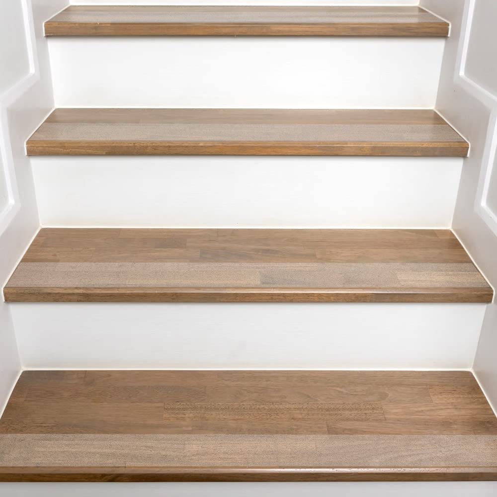 Anti Slip Tape Transparent, More Clear and Comfortable Safety Track Tape (4" Width x 190" Long, Clear)