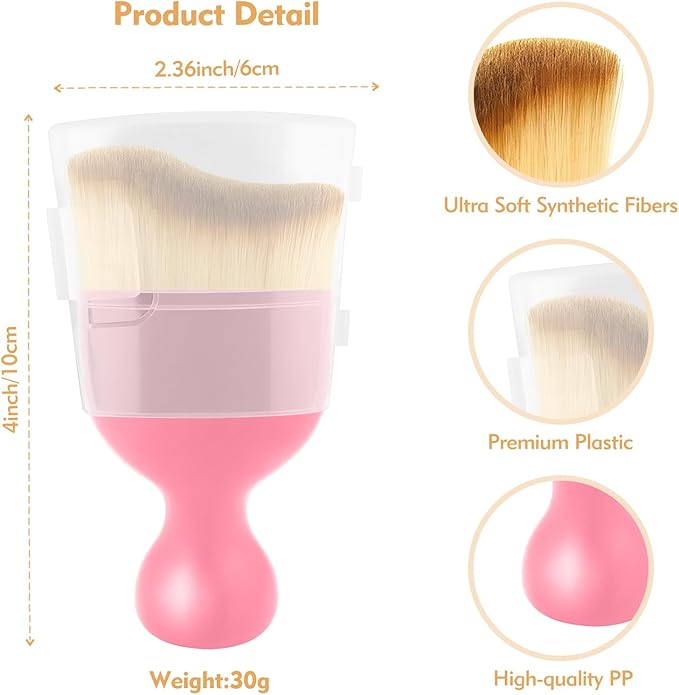 Car Interior Cleaning Brush Car Duster Interior with Ultra Soft Bristles Auto Detailing Brushes Dusting Car Accessories for Dashboard, AC Vents, Leather, Scratch-Free (2Pack_Pink)