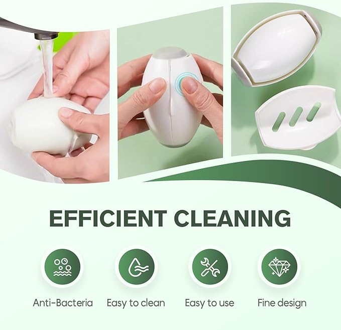 Reusable Silicone Lint Roller, 2026 Portable Lint Remover, Washable Sticky Roller Powerful Adhesion for Pet Hair and Dust Removal, Lint Roller for Home Travel Clothes Bed Sofa (Green，1pcs)