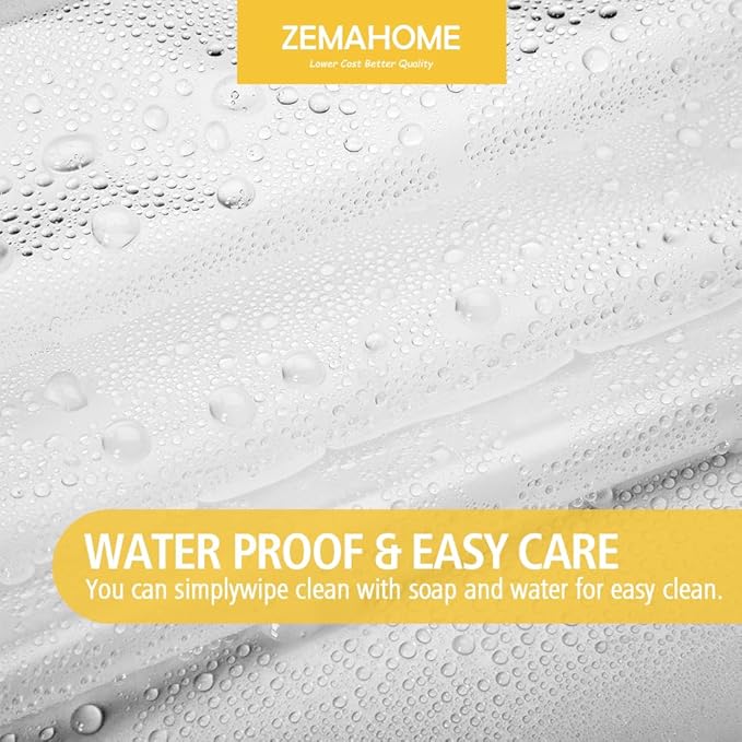 Narrow Size Clear Plastic Shower Curtain Liner, 54x72 Inch Thin Lightweight Transparent Plastic Bathroom Shower Showroom Inner Curtain with Rustproof Metal Grommet Holes and Weighted Magnets