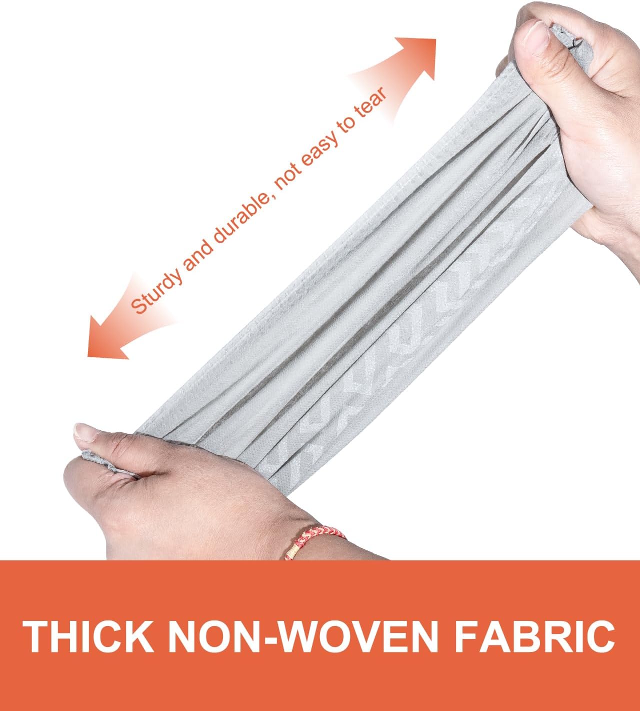 Shoe Covers Disposable 200 Pack (100 Pairs), Non-Woven Booties for Shoes, Durable Non-Slip Shoe Protectors for Indoors, Breathable Stretch Fit – L & XL Sizes, Black/Grey/Printed Options