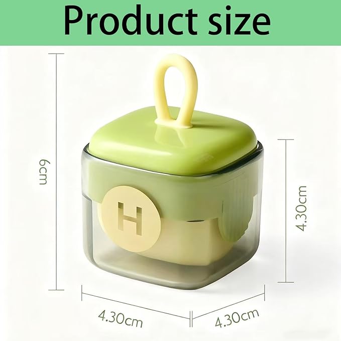 2-Pack Mini Lint Remover Roller - Washable Gel Roller for Reusable Pet Hair Removal on Clothing,Furniture and Carpets (Green & Beige)