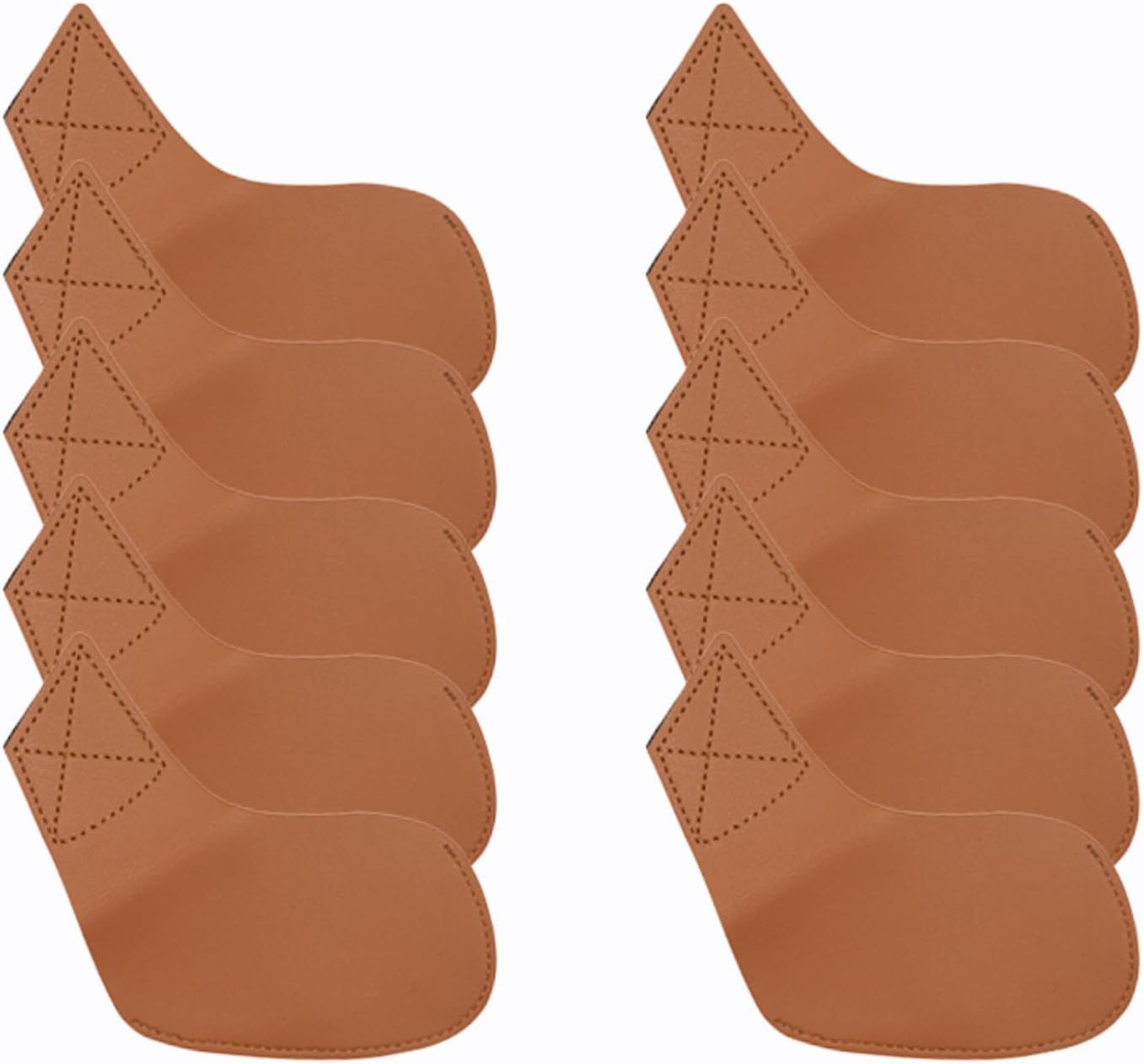 I Golf Iron Headcovers 10pcs PU Fit Both Right-Handed Clubs Golf Club Protector for Titleist Callaway Ping Taylormade Fit More Brands Golf Iron.