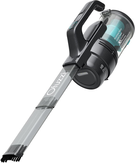 Ofuzzi H9 Pro Handheld Vacuum Cleaner, Extra-Long Crevice Tool, 40AW/13kPa Surging Suction, LED- Display&Light, Up to 30 Mins Runtime, Portable Vacuum for Home Cleaning, Black