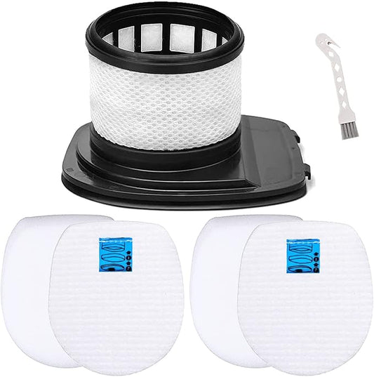 IX141 Vacuum Filter Compatible for Shark Rocket Pro IX141 IX140 IZ140 IX142 IZ140C IZ142 UZ145 IZ141C IX141H Stick Vacuum, Part #616FJ140 & 617FJ140,1 Pack HEPA Filter 2 Pack Foam & Felt Filter