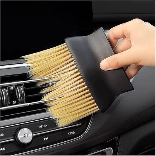 Auto Interior Dust Brush, Car Cleaning Brushes Duster, Soft Bristles Detailing Brush Dusting Tool for Automotive Dashboard, Air Conditioner Vents, Leather, Computer,Scratch Free