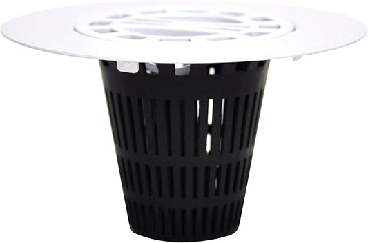 DANCO Hair Catcher for Stand-Alone Shower Drain Cover | 3-inch Shower Drain Openings | Strainer Snare | White (10533IP)
